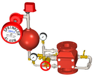 UL / FM Alarm Check Valve, Vertical Trim (Flange x Flange)