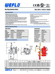 DATA SHEET -F2511 F2512 F2522 DRY PIPE VALVES - WEFLO Valves